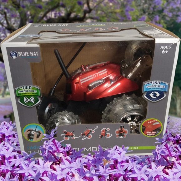 Blue Hat Radio Controlled Thunder Tumber Red 360 Degree Rally Car w/ LED Lights - Picture 16 of 16